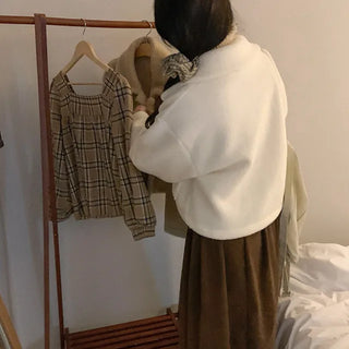 Duffle Button Fur Jacket