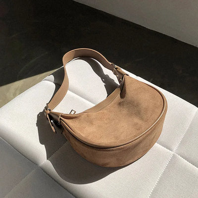Suede mini shoulder bag