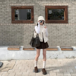Half-neck long-sleeved T-shirt