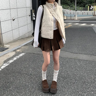 Half-neck long-sleeved T-shirt