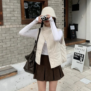 Half-neck long-sleeved T-shirt