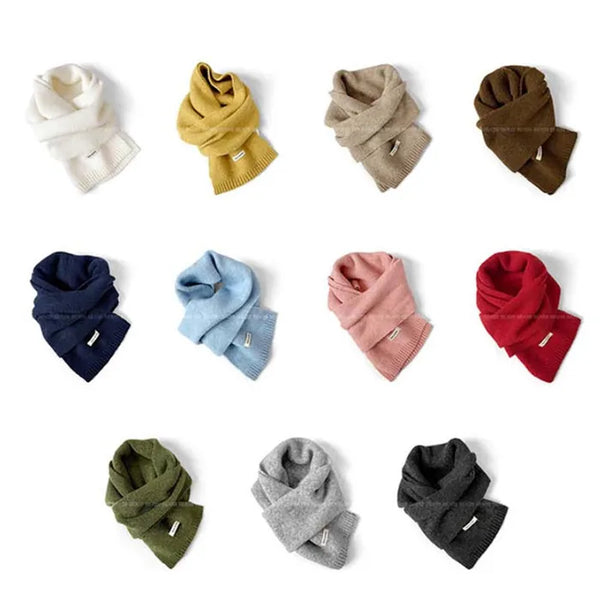 (11 colors) Soft wool knit long scarf