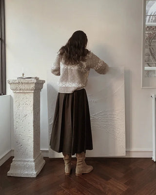 Snow knit hoodie - 2 colors