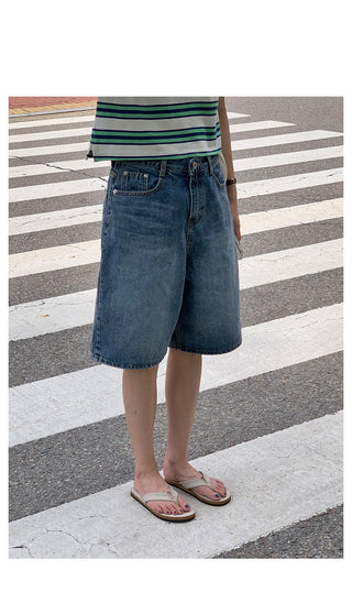 Marine cropped striped polo shirt in 2 colors!
