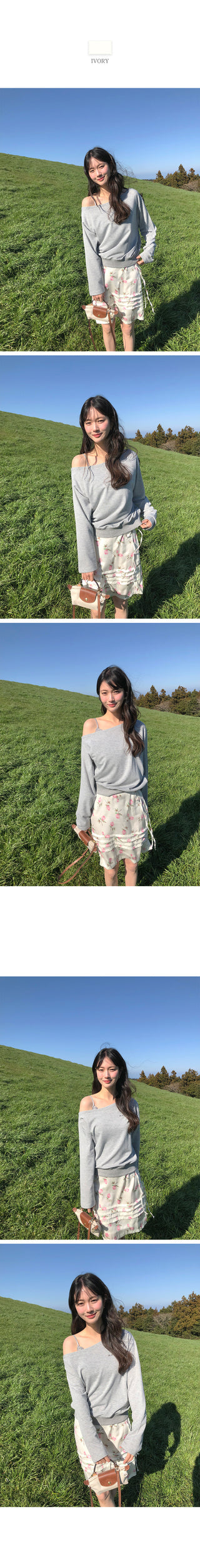 Flower string skirt