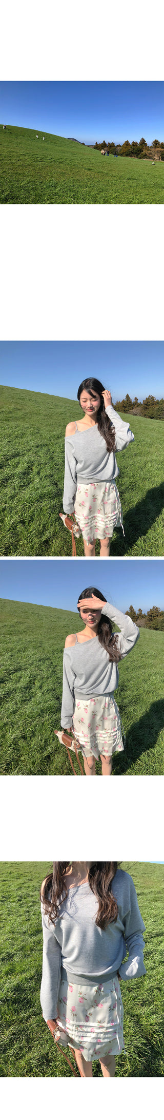 Flower string skirt