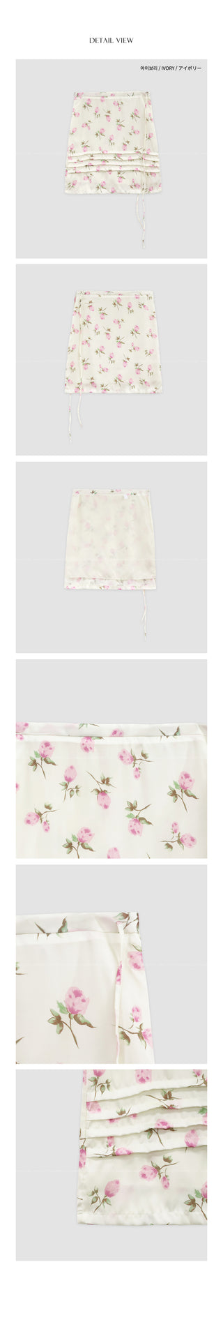 Flower string skirt