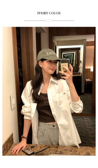 Washed cotton shirt