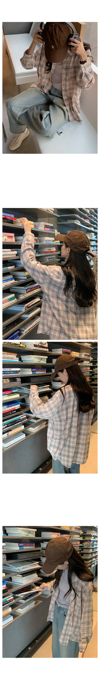Pastel check shirt in 2 colors!