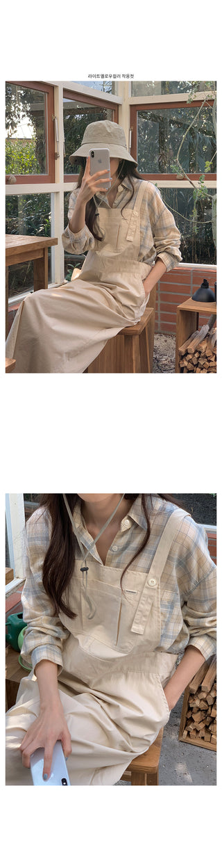 Pastel check shirt in 2 colors!