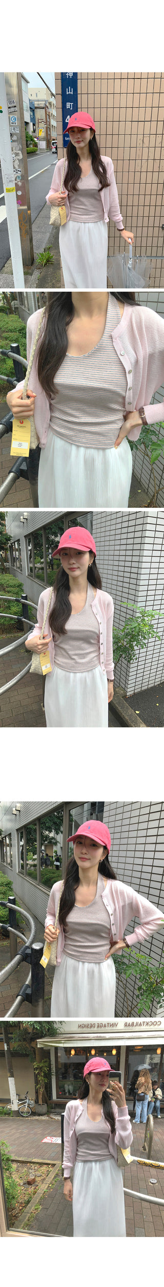 [2 colors] Elastic waist long skirt
