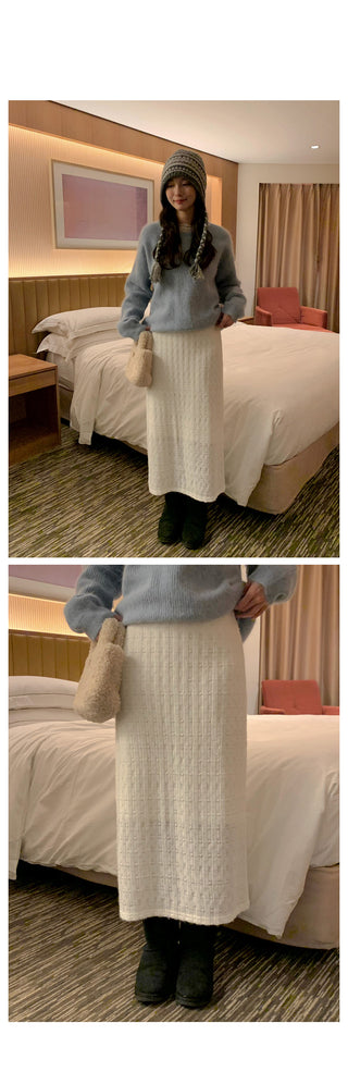 (9 colors) Wool Round Neck Knit