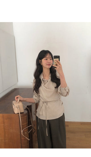 (3 colors) Sheer shirt