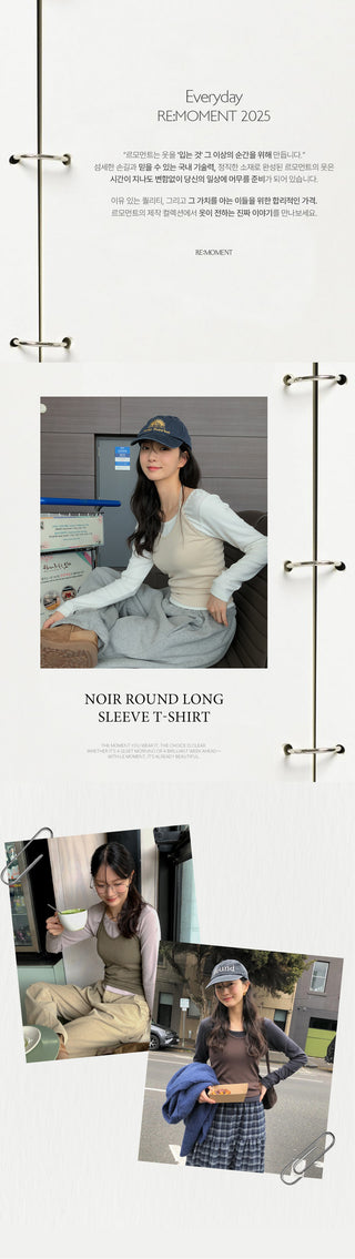 (4 colors) Round neck T-shirt