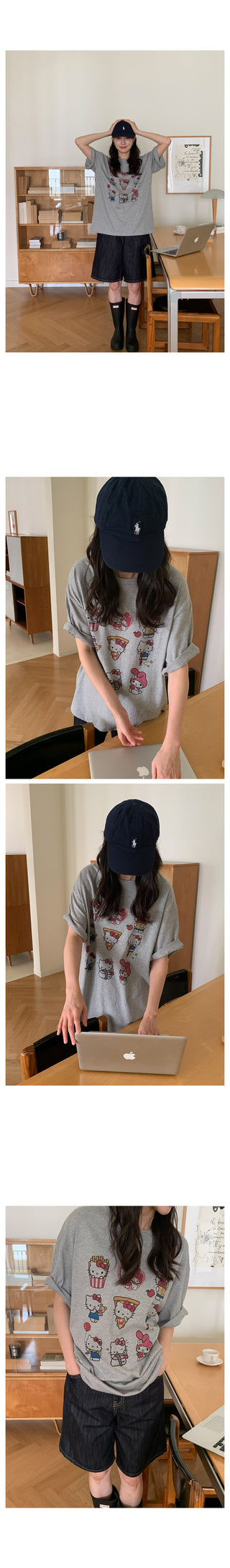 Hello Kitty oversized short-sleeved T-shirt
