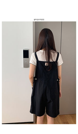Overalls with 5/8 length shorts, 2 colors!