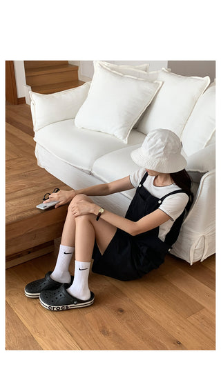 Overalls with 5/8 length shorts, 2 colors!
