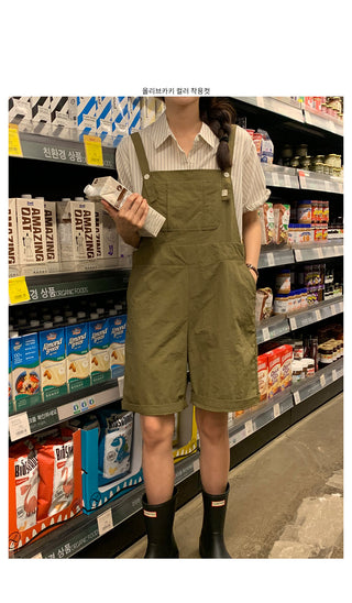 Overalls with 5/8 length shorts, 2 colors!