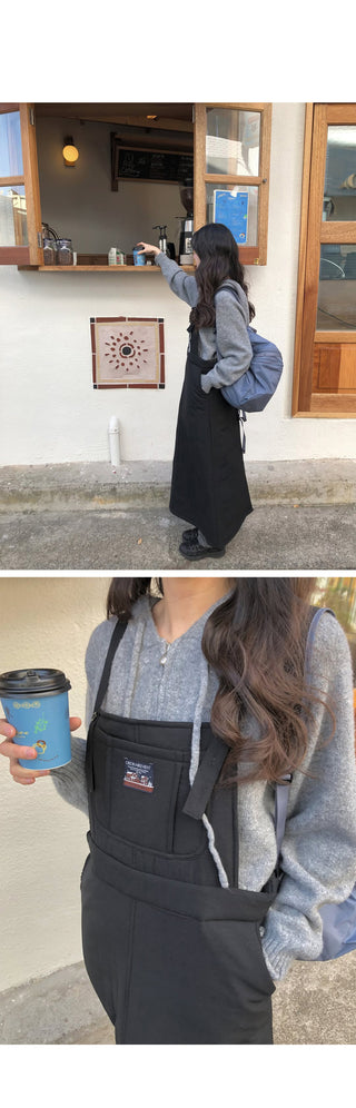 (2 colors) Overall Down Dress