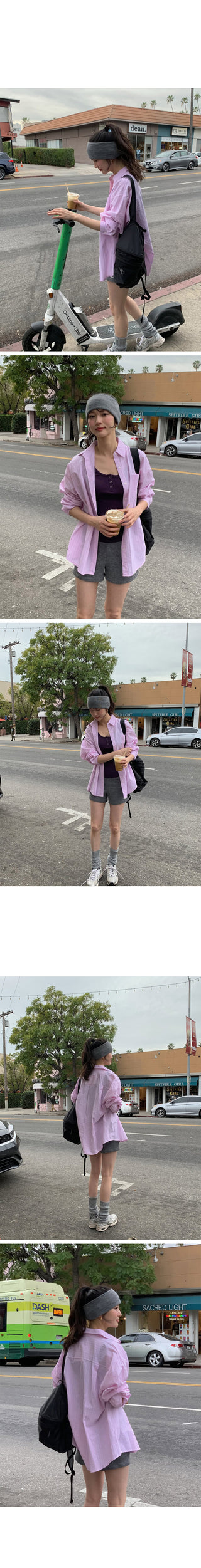 (3 colors) Striped shirt