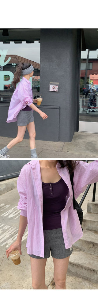 (3 colors) Striped shirt
