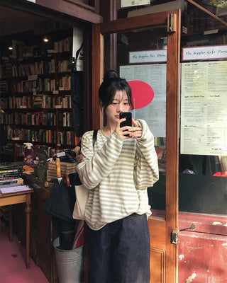 Slim striped knit