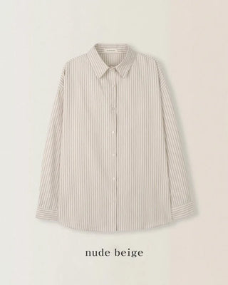 Loose-fit striped shirt