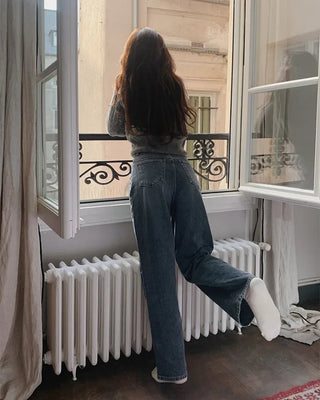 Wide Denim Pants - 4 sizes