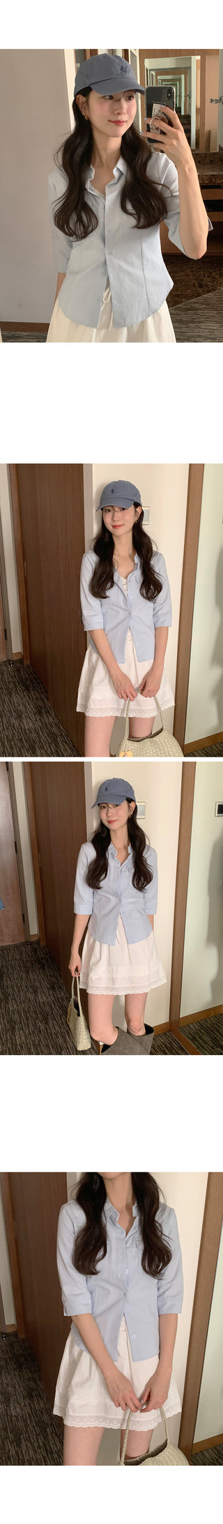 (4 colors) Capri Cotton Shirt