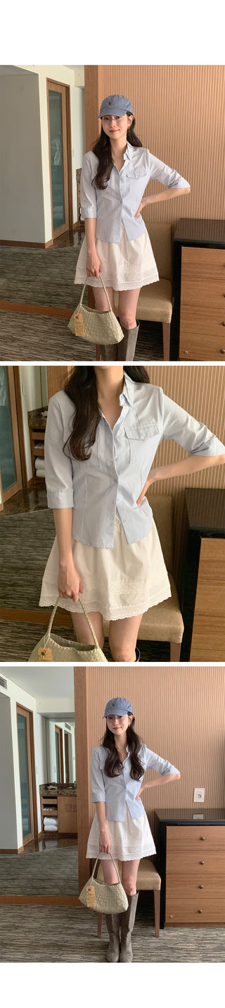 (4 colors) Capri Cotton Shirt