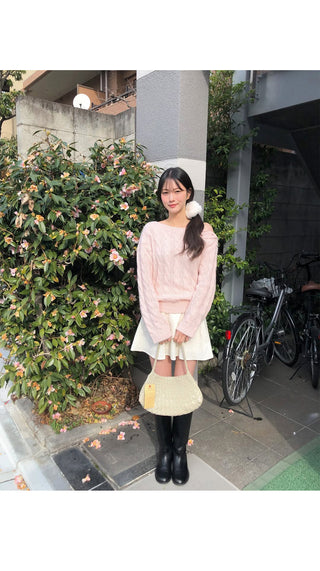 (2 colors) Flared midi skirt