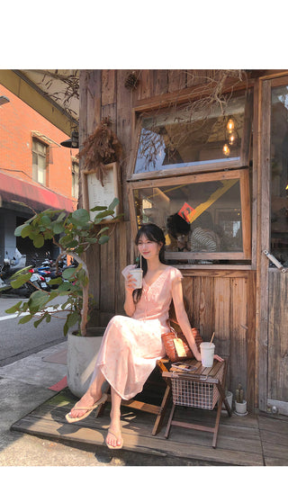 (2 colors) Chiffon Long Dress