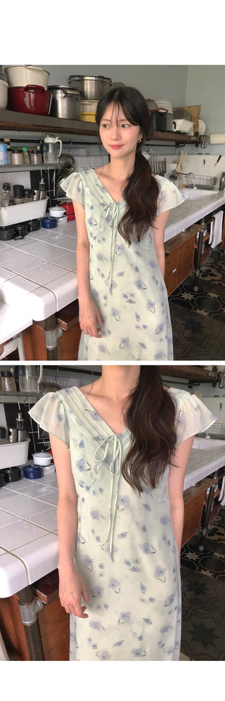 (2 colors) Chiffon Long Dress