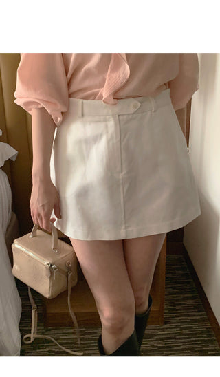 Cotton mini skirt