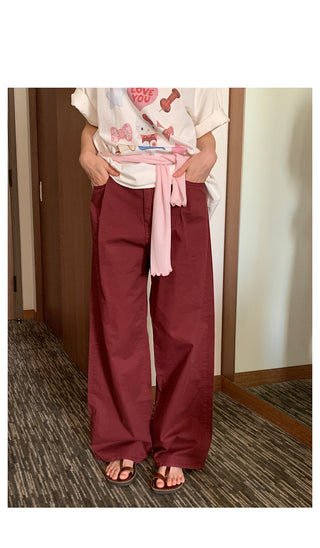 [7 colors] Wide Chino Pants