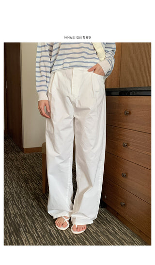 [7 colors] Wide Chino Pants