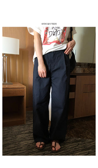 [7 colors] Wide Chino Pants