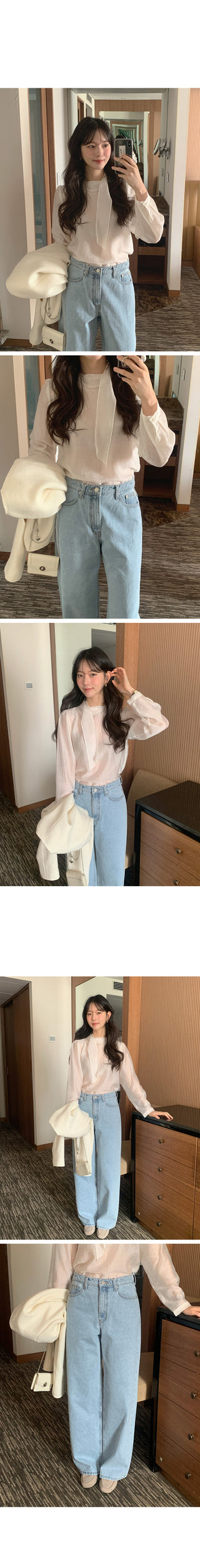 Light blue denim pants