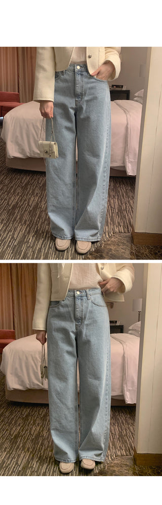 Light blue denim pants