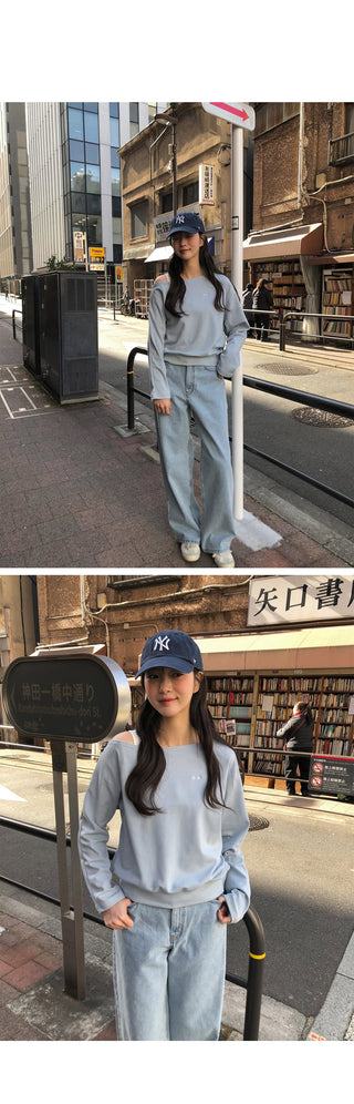 Light blue denim pants