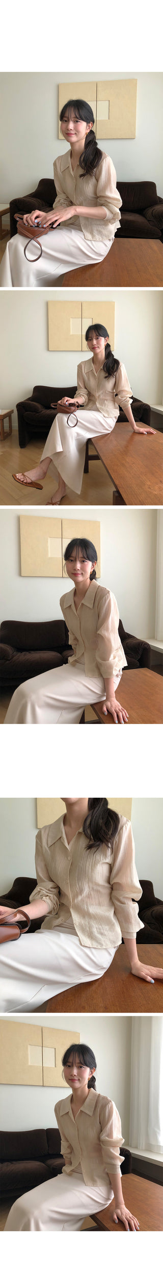 (2 colors) Strap blouse