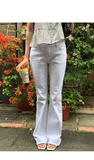 [2 colors] Low-rise pants