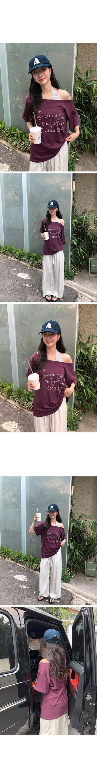 [2 colors] Summer Two-Button Henley Neck