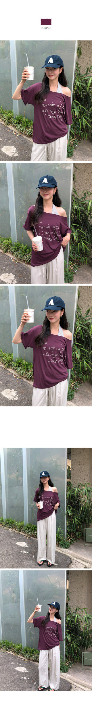 [2 colors] Summer Two-Button Henley Neck