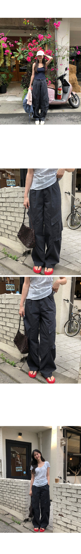 [3 colors] Summer Cargo Pants