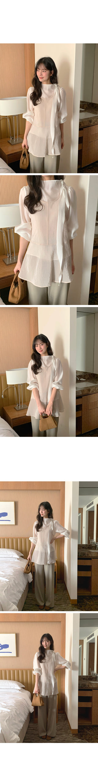 (3 colors) Layered dress