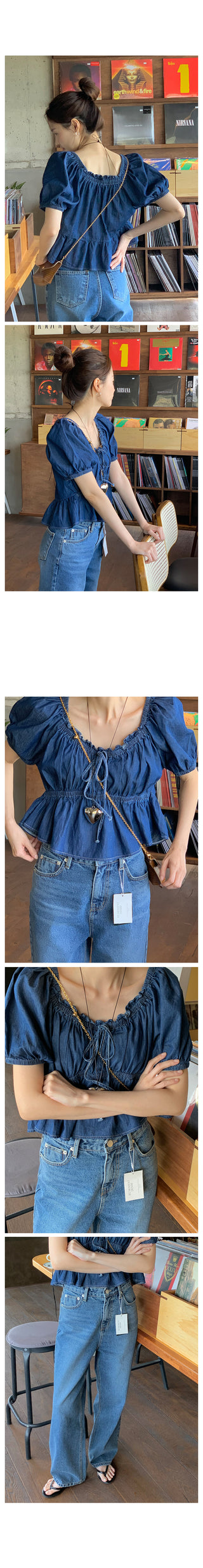 Hiky Shirred Blouse - 2 colors!