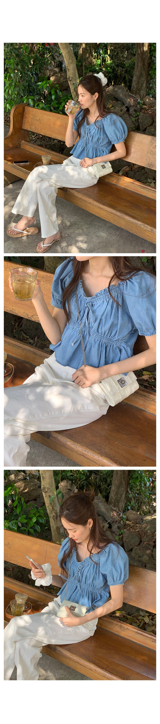 Hiky Shirred Blouse - 2 colors!