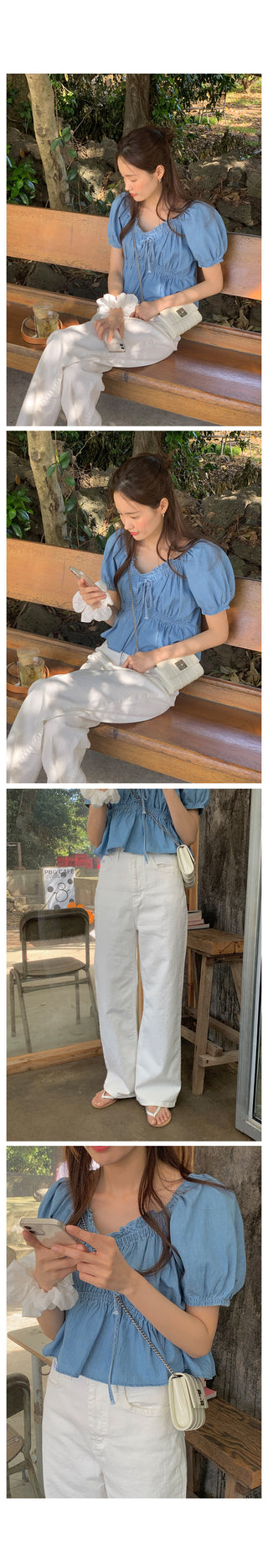 Hiky Shirred Blouse - 2 colors!
