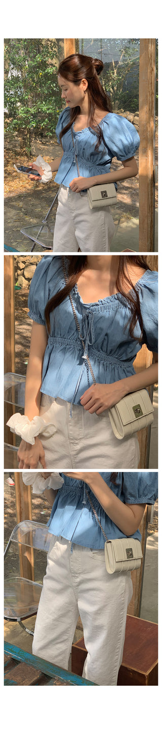 Hiky Shirred Blouse - 2 colors!